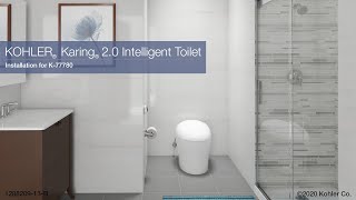 Installation  Karing 20 Intelligent Toilet [upl. by Gilbart]