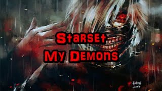 Nightcore  My Demons  Lyrics [upl. by Elok]