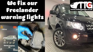 LandRover Freelander 2 LR2 warning lights fixed HDC stability control Gearbox fault Tyre pressure [upl. by Oriane]