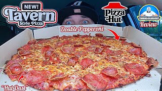 Pizza Hut® Tavern Style Pizza Review 🐖🍕  Double Pepperoni  The EDGE Pizza  theendorsement [upl. by Heather858]