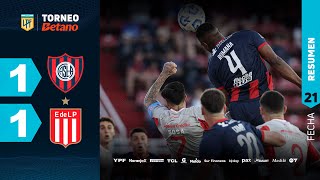 SAN LORENZO 1  1 ESTUDIANTES I Resumen del partido  TorneoBetano 2024 [upl. by Arhna]