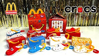 McDonald’s Crocs Collab Happy Meal Collection All 8 Toys 💛♥️ [upl. by Priestley]