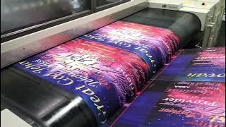 customized 100mulberry silk digital print silk flag enterprise advertise [upl. by Airotnes607]