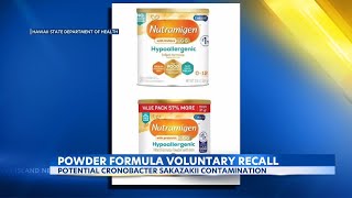 Infant Powder Recall Contamination warning for parents [upl. by Broeker]