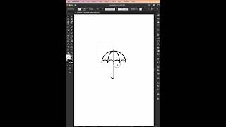 Creating umbrella in adobe illustrator shorts short adobeillustrator [upl. by Ilocin6]