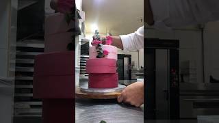 Topsy turvy cake shortvideo howtomakeminicake cakedecorating [upl. by Eiramnwad]