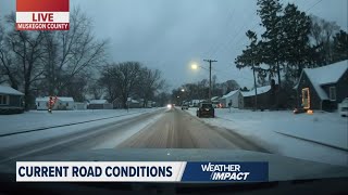 13 ON YOUR SIDE Weather Chaser takes a live look at road conditions Thursday Dec 19 [upl. by Ruffina]