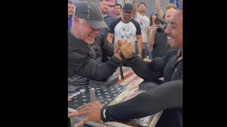 John Brzenk vs Larry Wheels 2024 new match Armwrestling [upl. by Ameer]