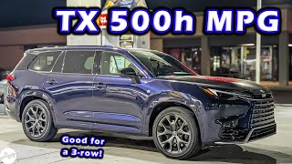 2024 Lexus TX 500h – MPG Test  Realworld Highway Range and Fuel Economy [upl. by Rayshell]