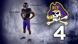 2015 East Carolina Football Uniform Combinations [upl. by Goetz]