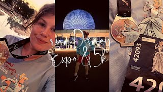 RUNDISNEY PRINCESS HALF MARATHON WEEKEND 2022  EXPO amp 5K RACE 🏃‍♀️🏃‍♀️ [upl. by Yelrebmik]