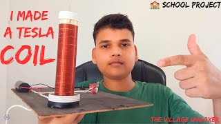 I Made a Worlds Simplest Tesla Coil  As my School Project [upl. by Jeffcott]