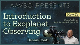 Introduction to Exoplanet Observing [upl. by Eniamrehs]