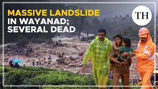 Kerala Several dead and hundreds feared trapped in a massive landslide in Wayanad [upl. by Amena828]