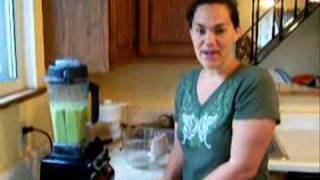 Wild Green Smoothie With Vitamix Blender [upl. by Iznik]