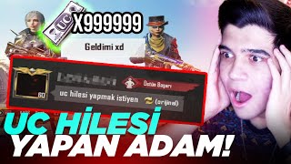 OHA 😮 UC HİLESİ YAPAN ADAMLA KONUŞTUM  PUBG Mobile [upl. by Adnauqal]