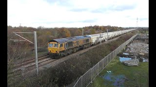 Biomas amp Flasks at South Tyneside  GBRf 66702  DRS 68033 amp 68016  17th November 2024 [upl. by Nivrae]