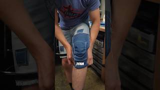 DIY nonNewtonian knee pads mtblove bikehacks mtbbikes [upl. by Lerual]