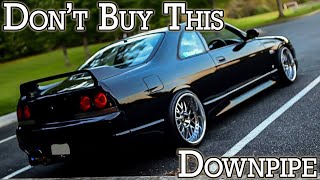 Dont Buy This DownpipeScreamer Pipe  Nissan Skyline R33 GTST New 3in Bellmouth Exhaust Sounds [upl. by Lois]