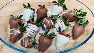 Chocolate covered strawberries  Chocolate strawberries recipe  chocolate coated strawberries [upl. by Ythomit]