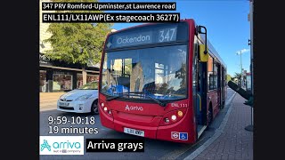 PRVArriva North London route 347ENL111 [upl. by Antonina201]