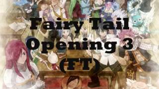 Fairy Tail Opening 3 FT Romaji  English Translation Lyrics 17 [upl. by Casaleggio]