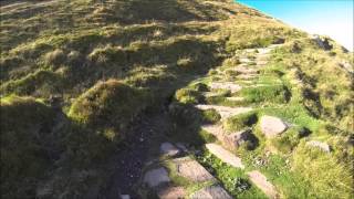 Cader Idris Mountain Pony Trail run and Foxs Trail Scree Scramble Oct 2014 Part 1 [upl. by Ahsenav]