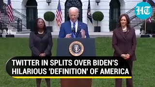 Joe Biden fumbles describes America in single word as quotASUFUTIMAEHAEHFUTBWquot Video goes viral [upl. by Ethelda]