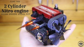 I Built a 7cc 2 Cylinder Nitro Engine And It RIPS [upl. by Eiduam449]