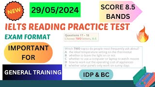 ielts general reading practice test 2024 with answers  29 may 2024 [upl. by Nerol579]