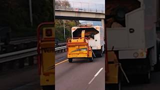 Transporting WOOD CHIPPER shredder shredded automobile transport business ideas onthego diy [upl. by Tareyn]