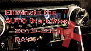 How to Permanently Disable Auto Start Stop on Toyota RAV4 [upl. by Bradski]