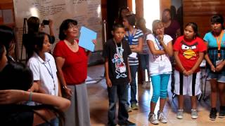 NASANavajo Nation summer campers sing quotShin Ah Shaquot [upl. by Denver63]