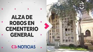 PIEZAS HISTÓRICAS Y OBRAS Alerta por importantes robos en Cementerio General de Santiago [upl. by Edyaw]