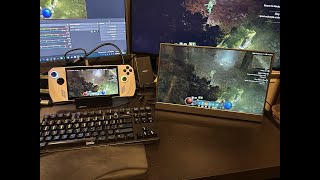 Game streaming input laglatency testing with the Asus Rog Ally and Steam Deck sunshinemoonlight [upl. by Eiralav412]