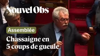 André Chassaigne à lAssemblée nationale  5 des coups de gueule qui font sa signature [upl. by Yram]