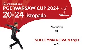 21 Nargiz SUELEYMANOVA AZE W SP PGE Warsaw Cup 2024 [upl. by Lisan]