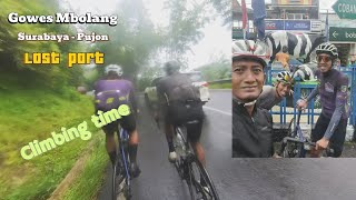 Gowes Endurance Long ride Surabaya  Pujon Last part Climbing time [upl. by Yusuk]