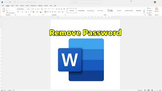 How To Remove Password From Microsoft Word Document [upl. by Nagad968]