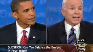 CSPAN Third 2008 Presidential Debate Full Video [upl. by Marrilee879]