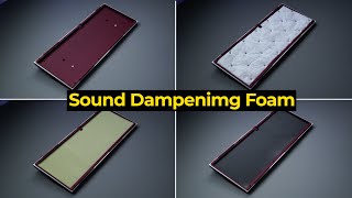 Keyboard Sound Dampening Foam Comparison  흡음재 비교 [upl. by Wachtel339]