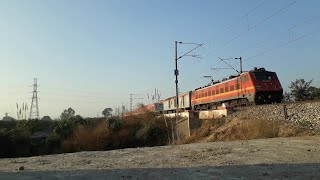 2 in 1 HighSpeed Compilation of Train Near Karnal Curv karnal 12380 jallianwala bagh exp [upl. by Keverne]