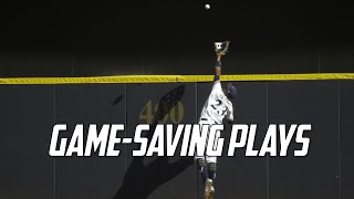 MLB  GameSaving Plays [upl. by Arihppas]