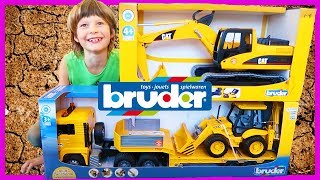 Bruder JCB Backhoe or Excavator Which Construction Truck Should We Get [upl. by Sapers437]