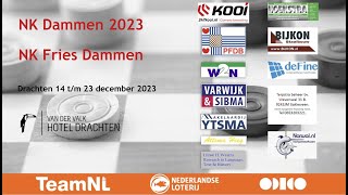 Ronde 13 NK Dammen 2023 Livestream speelzaal [upl. by Senoj]