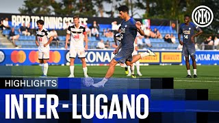 LA PRIMA DOPPIETTA DI TAREMI  INTER 32 LUGANO  HIGHLIGHTS  AMICHEVOLE 202425 ⚽⚫🔵 [upl. by Atterrol]