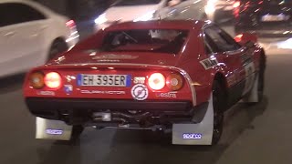 Rallye Montecarlo Historique 2024 Start From Milan Ferrari 308 GTB Lancia Stratos HF amp More [upl. by Refinaj136]