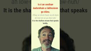 How to say Empty Vessels Make Most Noise in Irish bitesizeirish [upl. by Manley]