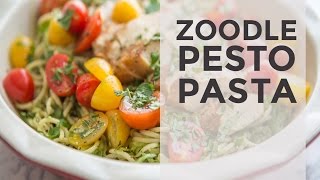 Zoodle Pesto Pasta [upl. by Enomed]