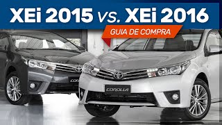 Diferenças IMPORTANTES entre o Corolla XEi 2015 e o XEi 2016 [upl. by Anoiek53]